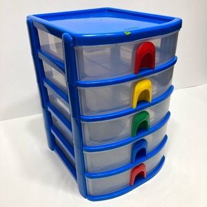 5 Drawer Little Tikes Multicolor Rainbow Storage Box